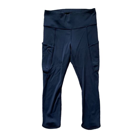 ATHLETA All In Up For Anything Yoga Pants Navy Blue Size Small - Picture 2 of 8